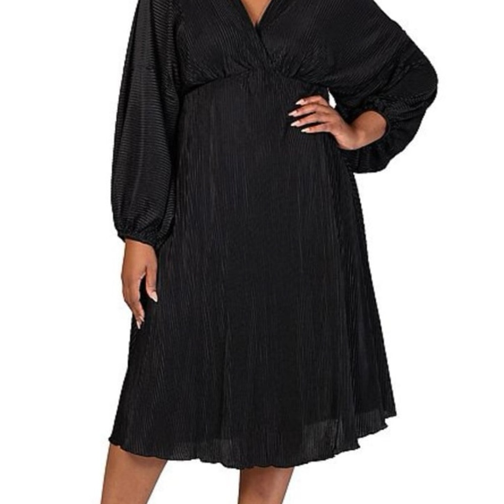 Elegant Black Long Sleeve Dress